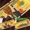 Tiền 1000 USD Mạ Vàng Tổng Thống Trump lưu niệm - anh 1